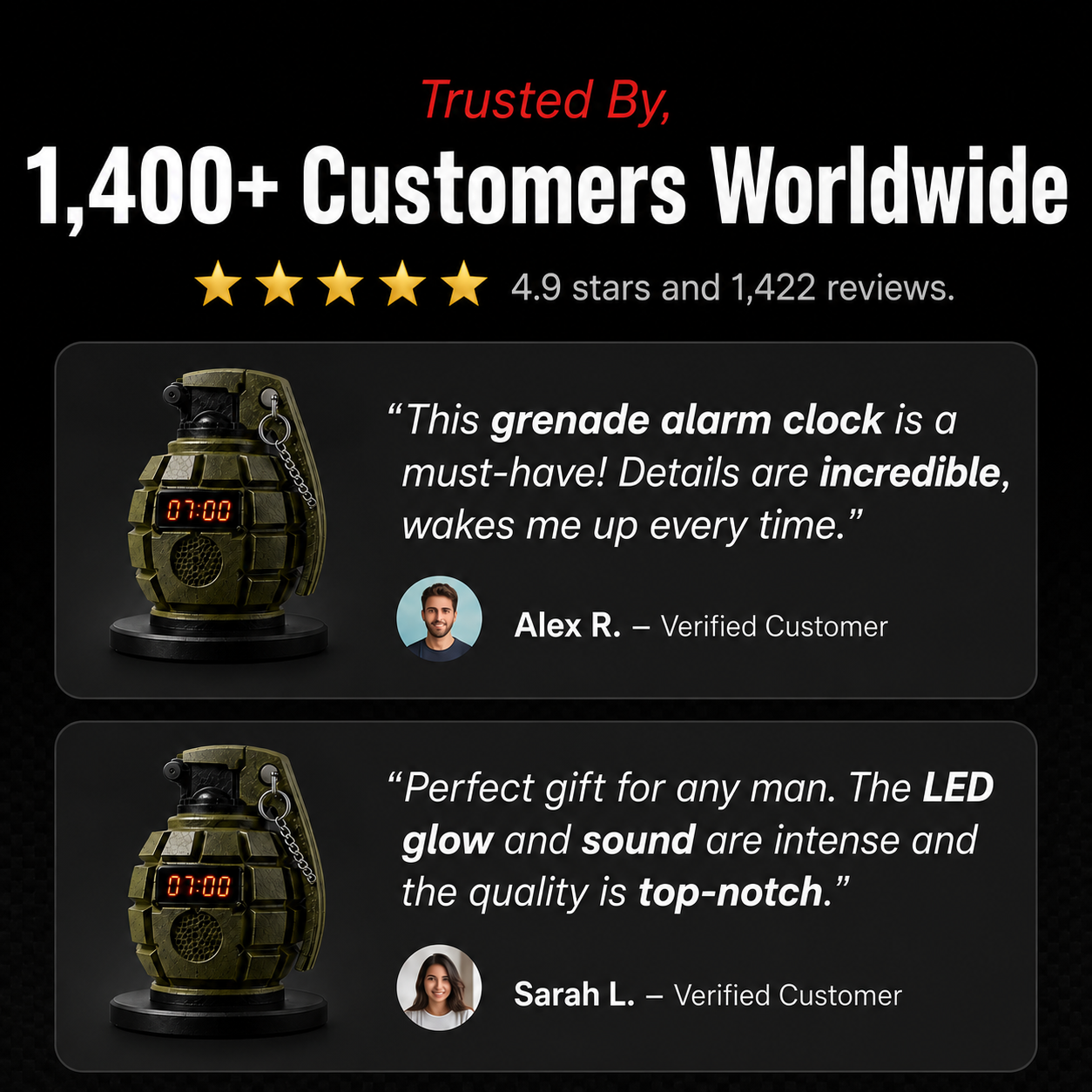 Grenade Alarm Clock
