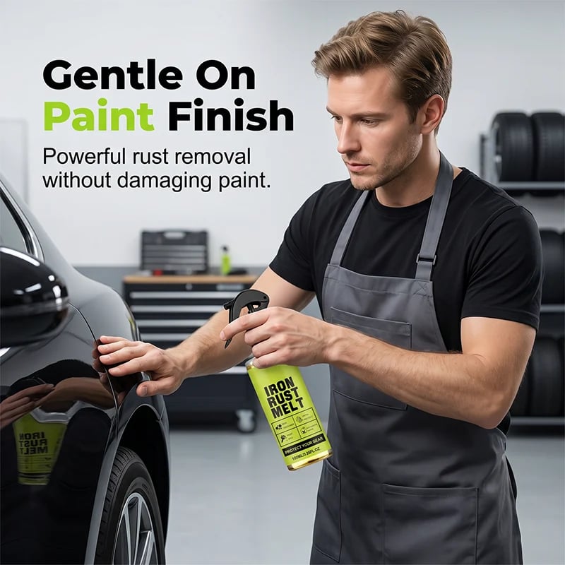 🛠Factory direct sale, genuine 50% off!✨One-click remove old rust!Iron Rust Melt Spray