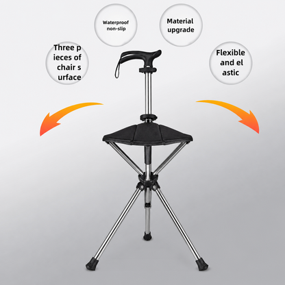 Folding Portable Cane Chair: The Best Gift for Seniors