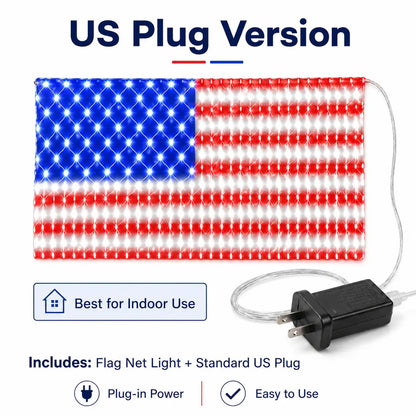 🔥Last Day: 49% OFF-Solar American Flag Net Lights