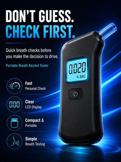 🍷🚫Portable breath alcohol tester