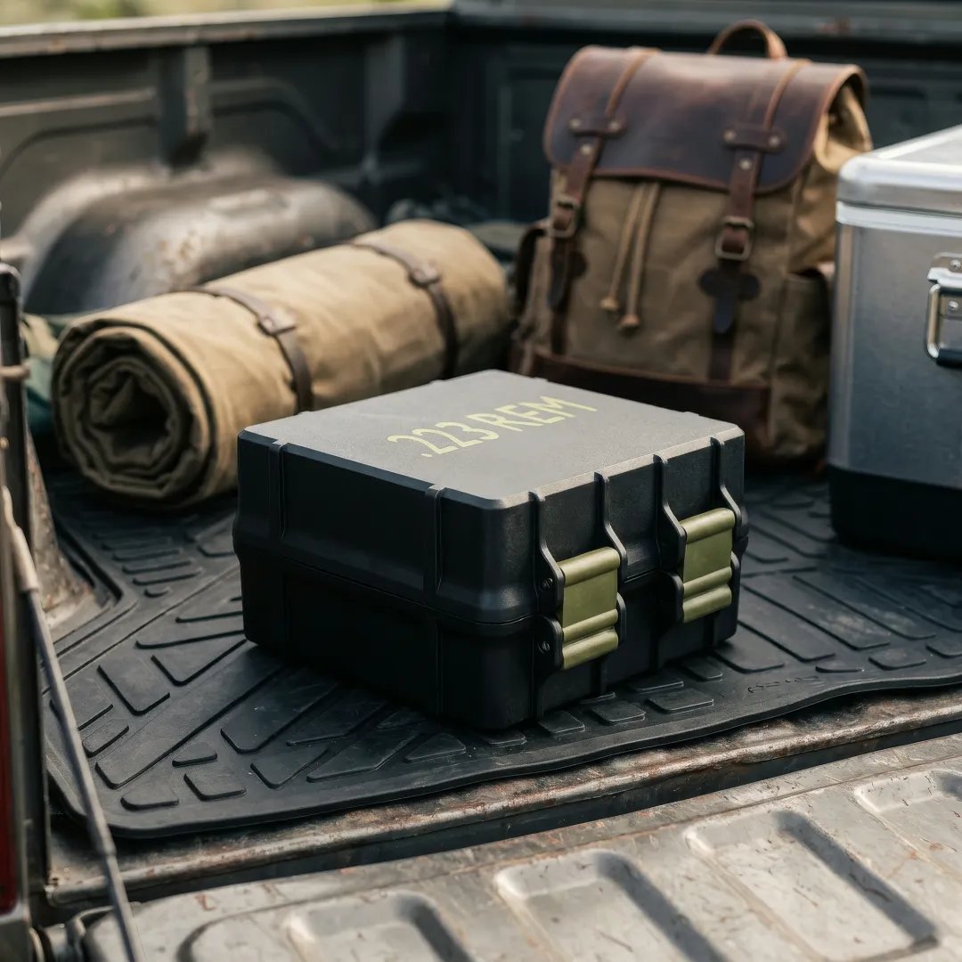 🎯100 Round Ammo Storage Box | Waterproof Hard Shell Ammunition Organizer Case