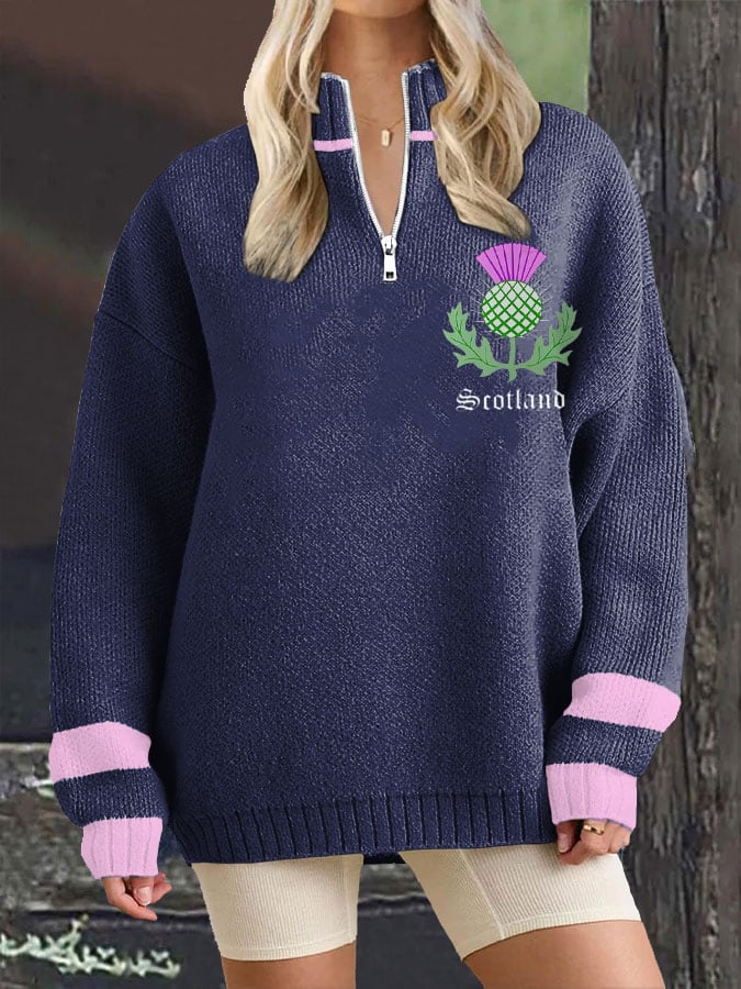 Women's Thistle Scottish sweatshirt