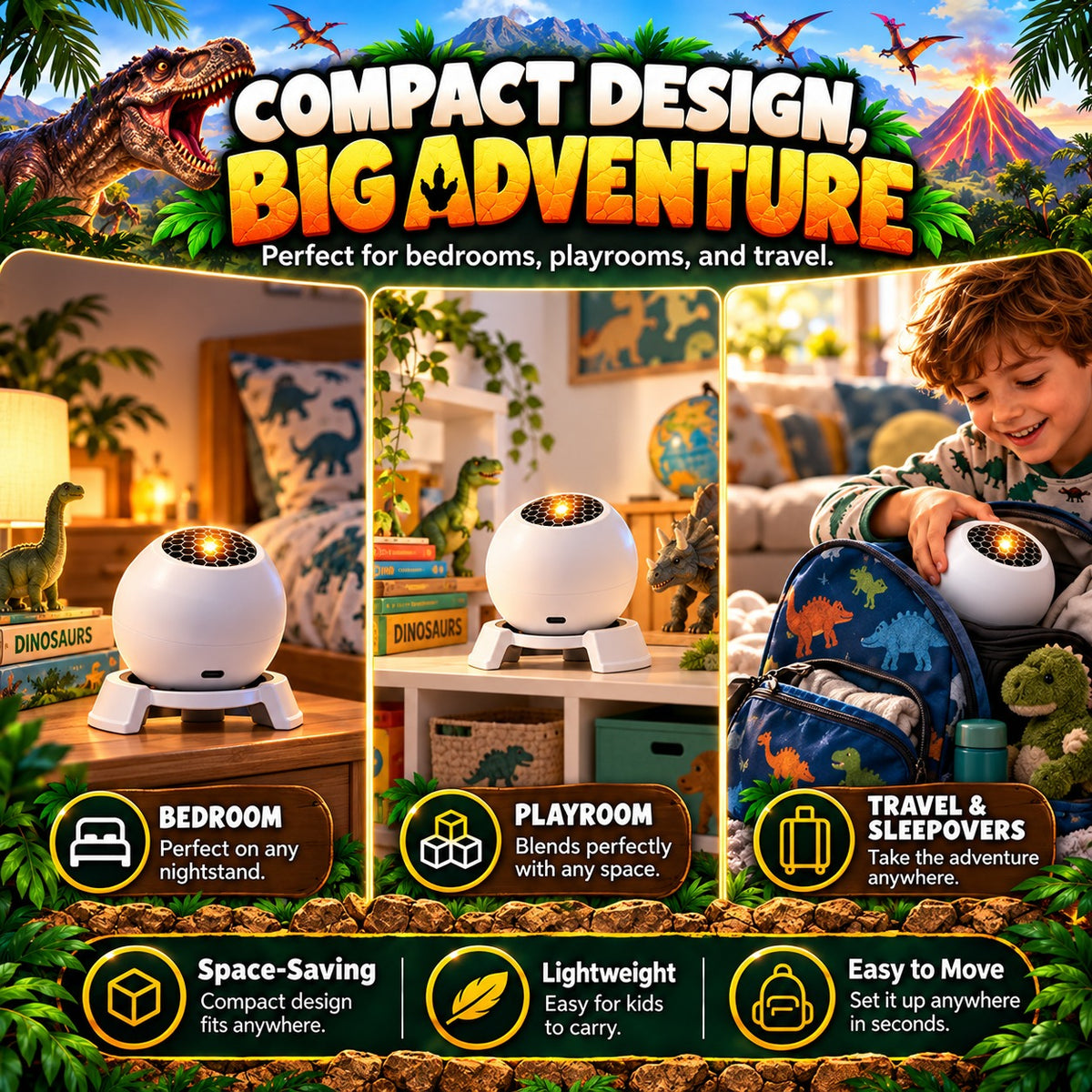 Jurassic Dinosaur Projector Night Light