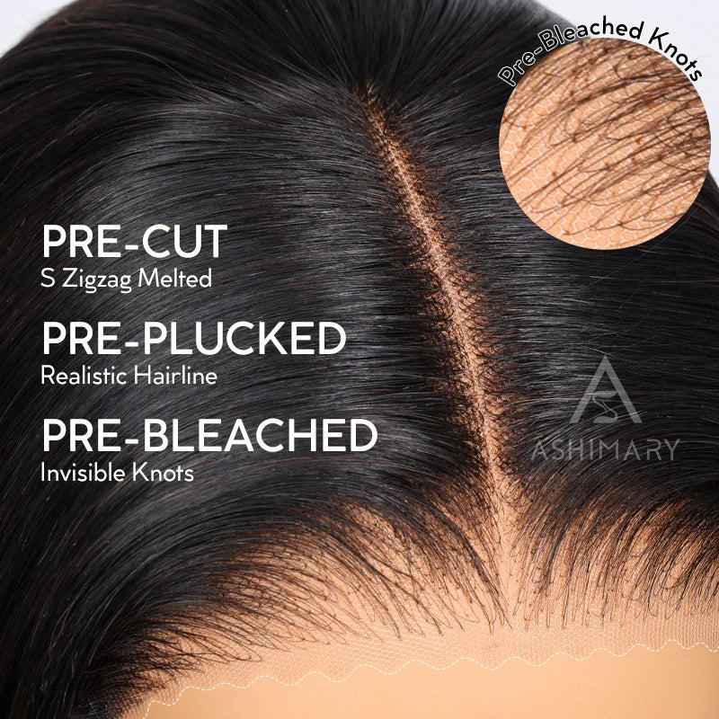 Free shipping —Pre-Styled Body Wave Short Bob Wig Transparent Lace Wigs