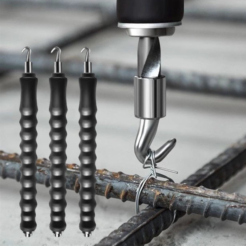 🔩 Semi-Automatic Rebar Tie Wire Hook ⚡ Fast Retractable Construction Tool