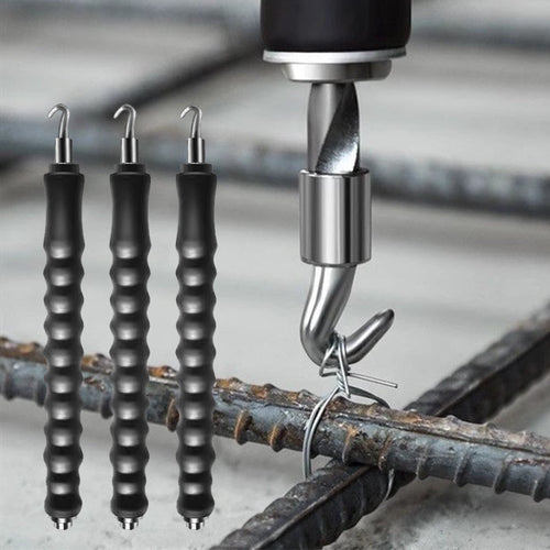 🔩 Semi-Automatic Rebar Tie Wire Hook ⚡ Fast Retractable Construction Tool