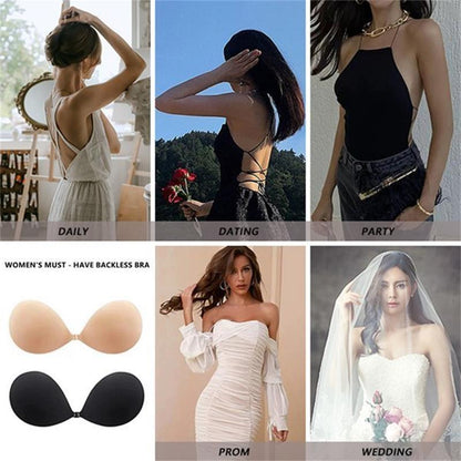 💗BUY 1 GET 1 FREE - 2 PAIRS -🎁Front Closure Adhesive Invisible Push-Up Bra