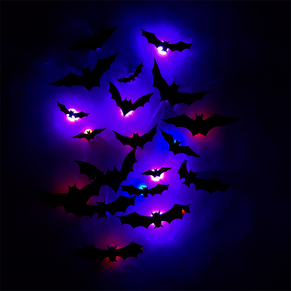 🔥Halloween Sale - 50% off 🎃3D Bat LED Wall Light Decor 🦇✨ – Easy Installation | Soft LED Glow for Living Room/Bedroom Festive Vibe