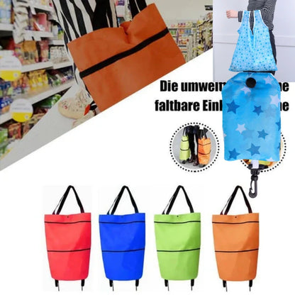 2-in-1 Foldable Shopping Cart