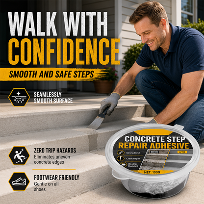 🧱 Concrete Step Repair Adhesive – Fix Cracks, Chips & Broken Edges Fast