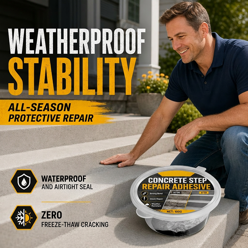 🧱 Concrete Step Repair Adhesive – Fix Cracks, Chips & Broken Edges Fast