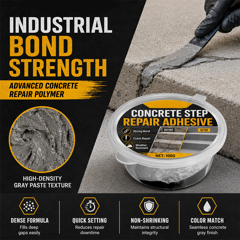 🧱 Concrete Step Repair Adhesive – Fix Cracks, Chips & Broken Edges Fast