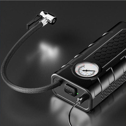 🚗 Cordless Car Air Pump ⚡ Fast Tire Inflator With Pressure Gauge