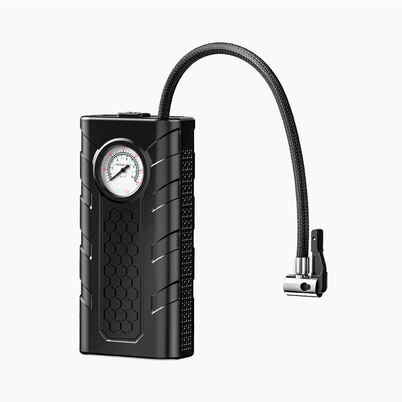 🚗 Cordless Car Air Pump ⚡ Fast Tire Inflator With Pressure Gauge