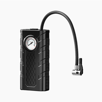 🚗 Cordless Car Air Pump ⚡ Fast Tire Inflator With Pressure Gauge