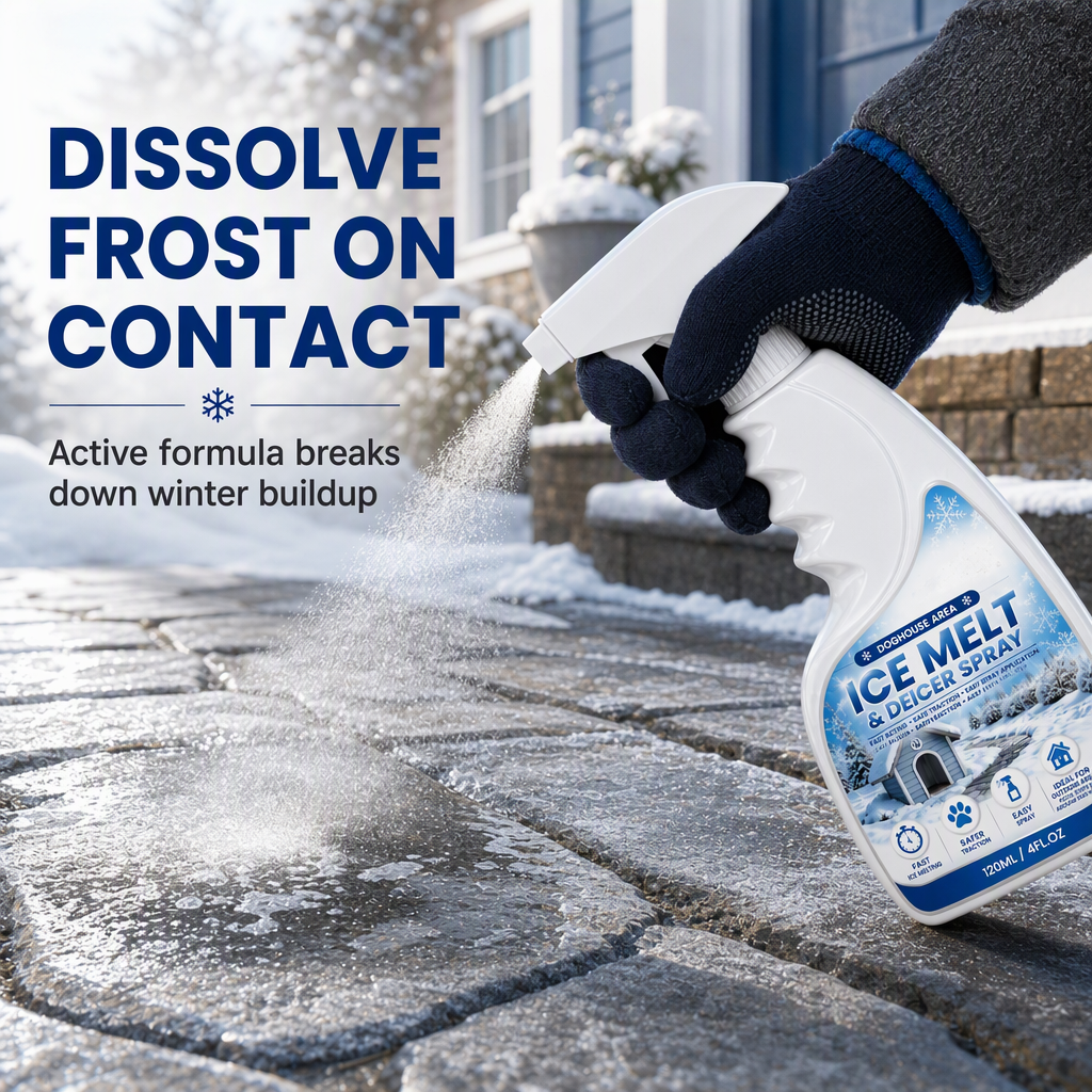 🥳2026 HOT SALE🥳💞50K+ SOLD! ❄️🐾 50% OFF! Outdoor De-Icing & Snow Melting Spray – pet-safe, dissolves frost on contact. Clear steps, walkways & patios fast