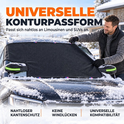 📢📢50% RABATT !!⏰Ganzjährig abgedeckter, verdickter Auto-Windschutzscheibenschutz für Schnee, Frost und Sonnenschutz