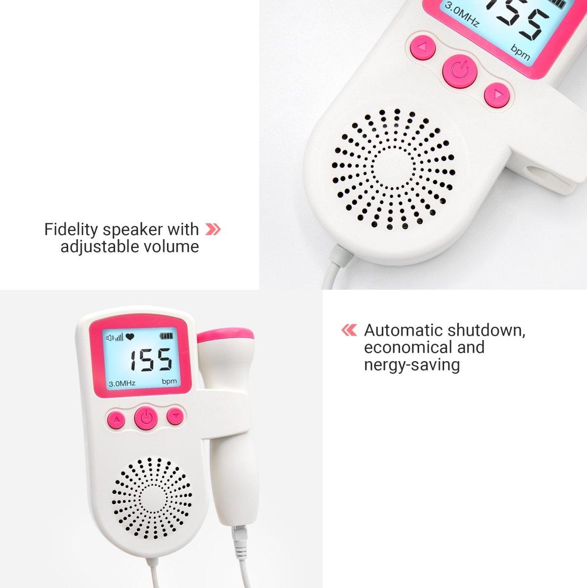 👶Fetal Doppler Baby Heart Monitor – LCD Display Pregnancy Heartbeat Detector