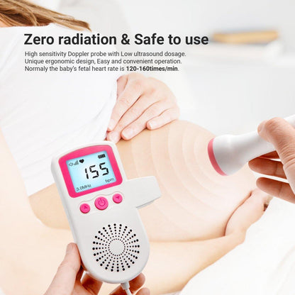 👶Fetal Doppler Baby Heart Monitor – LCD Display Pregnancy Heartbeat Detector