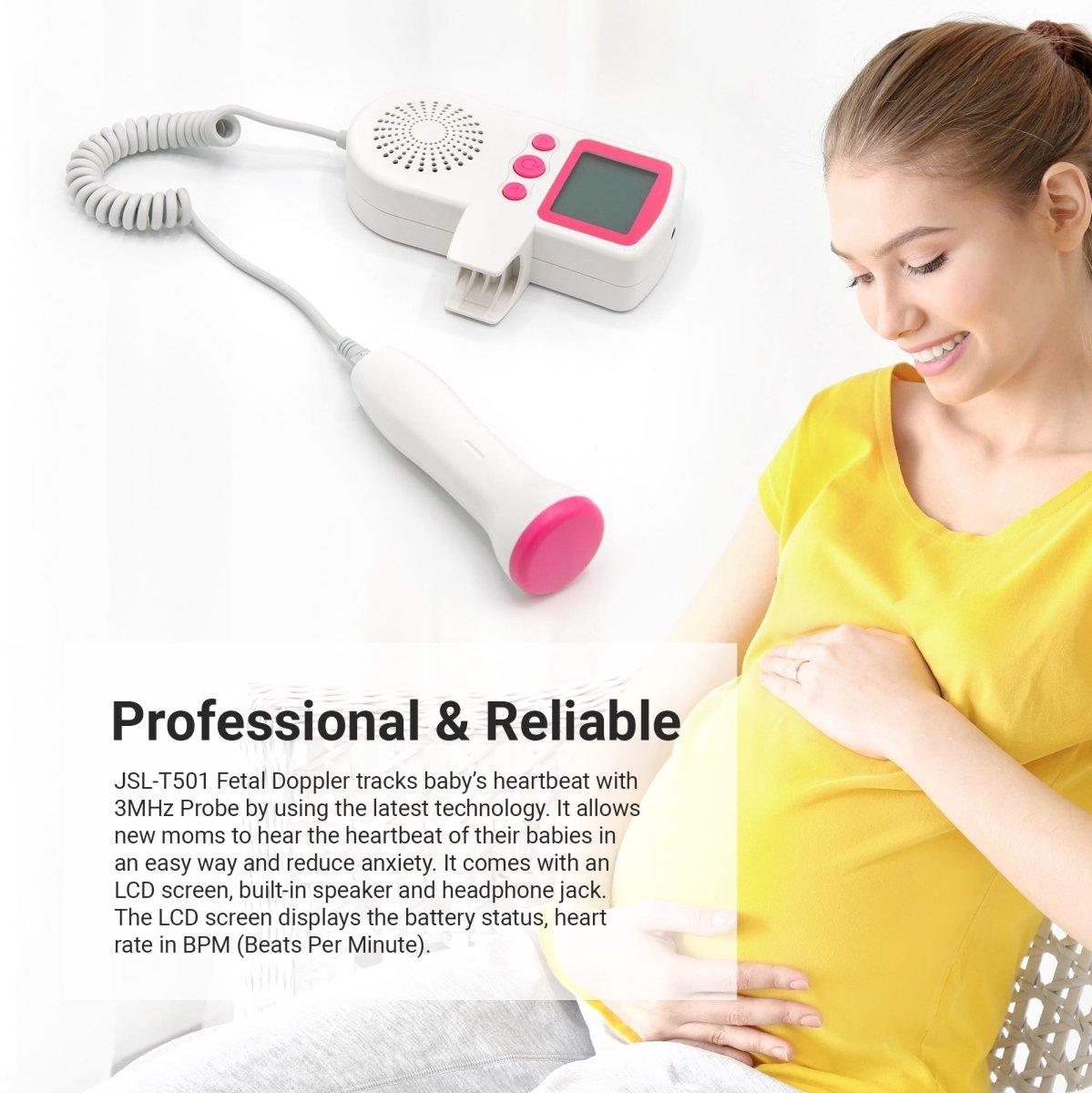 👶Fetal Doppler Baby Heart Monitor – LCD Display Pregnancy Heartbeat Detector